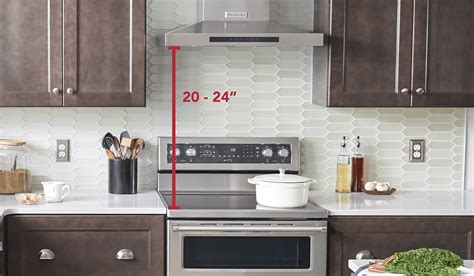 how high should a range hood be over a gas stove